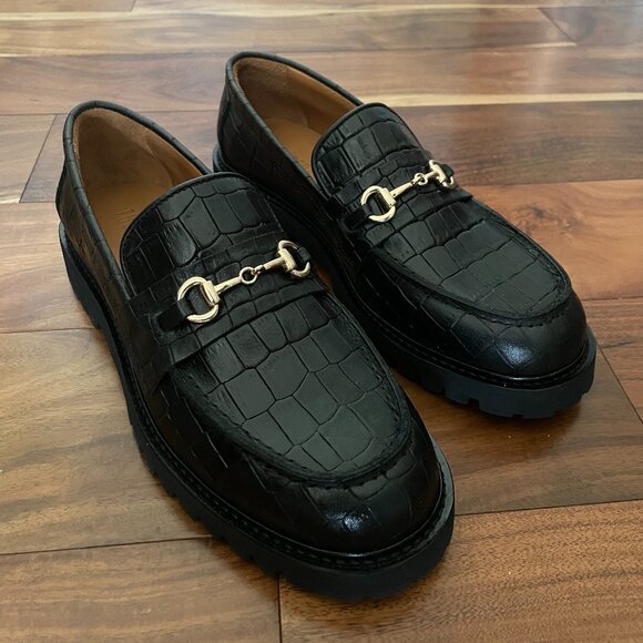 Thursday Boot Company Shoes - Thursday Boot Company Penny Loafers Black Croc